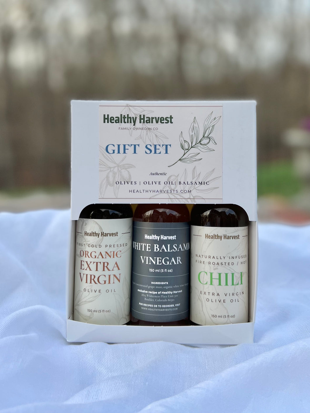Chili Oil and White Vinegar Gift Set